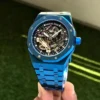 AUDEMARS PIGUET ROYAL OAK DOUBLE BALANCE WHEEL SKELETON DARK BLUE (BLACK DIAL)