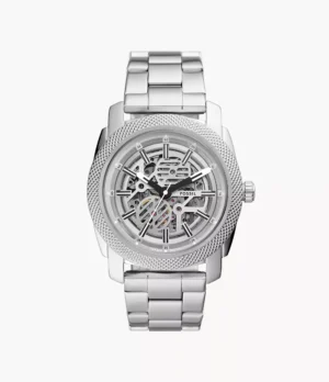 FOSSIL MACHINE AUTOMATIC SILVER STAINLESS STEEL